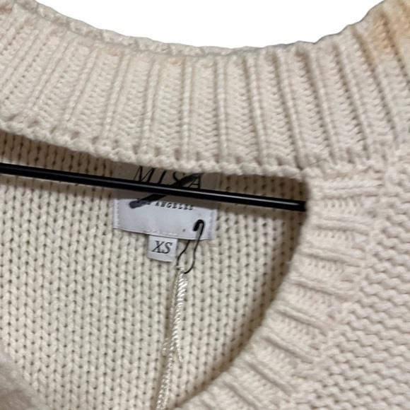 MISA Los Angeles Darlene Sweater - White Rabbit size XS - Picture 6 of 10